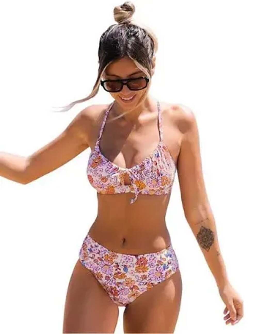 Cupshe Women's Bikini Floral Swimsuit Size L New